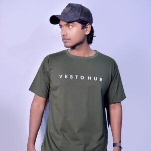 - OLIVE GREEN MINIMAL TEES -