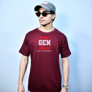 – MAROON GEN Z GRAPHIC TEES –