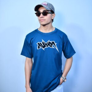 - ZINC BLUE AURA GRAPHIC TEES -